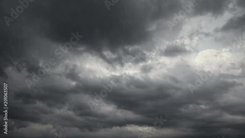 Dark storm clouds are moving
