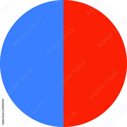 Free Download Bisected Colorful Pie chart - GFXLoad