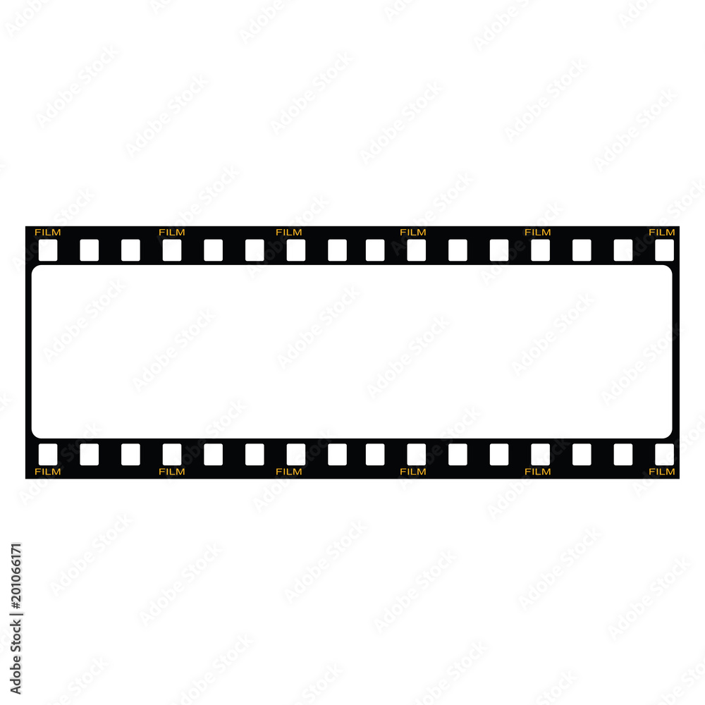 Blank film frame stock illustration. Image of frame film vector illustration

