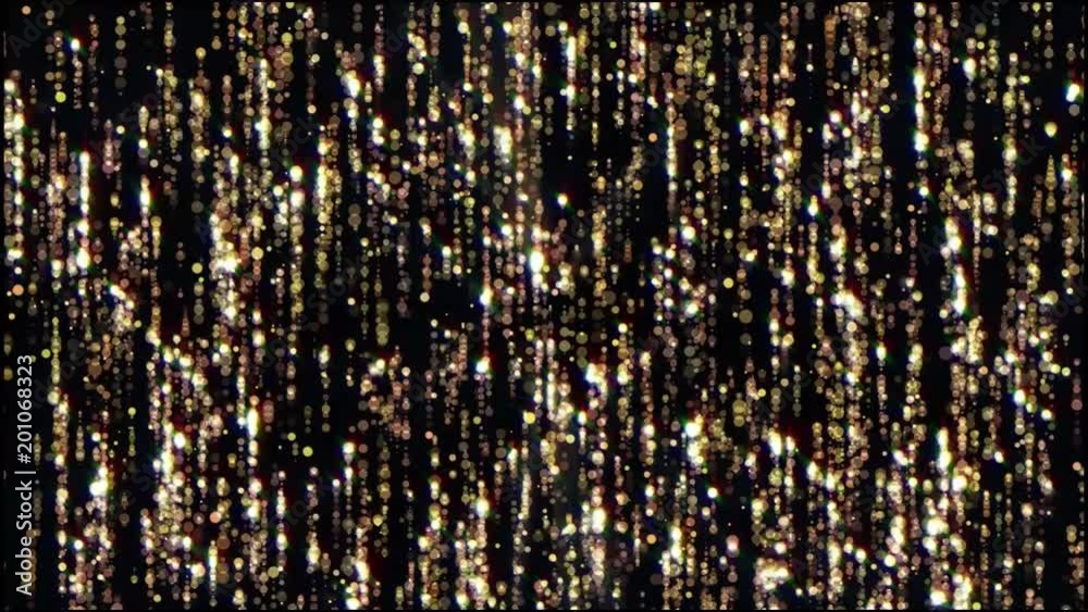 beautiful light raysgold glitter rain loop slow flow with flicker under dark blue clear sea loop 3d render beautiful light raysgold glitter rain loop slow flow with flicker under dark blue clear sea loop 3d render
