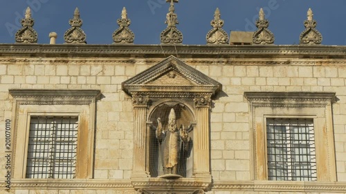 Close up of sculptures on Sponza Palace photo