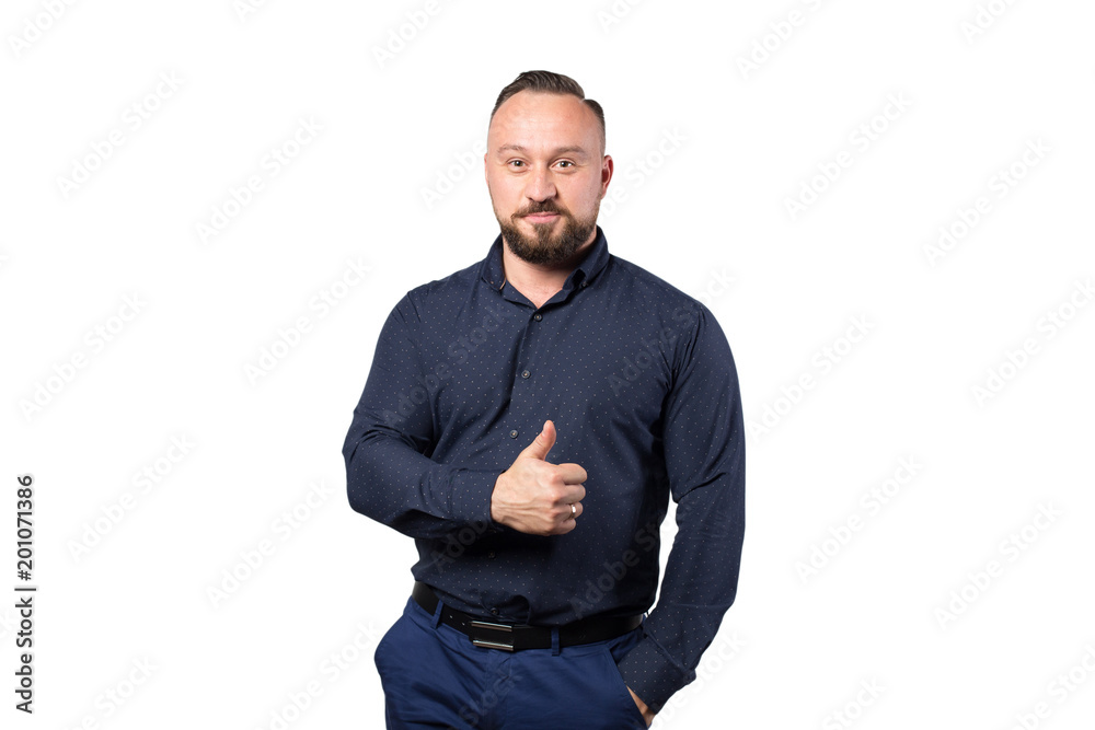 Portrait of young businessman, isolated on white background. Self-confident man. Business success concept. Portrait of young businessman, isolated on white background. Self-confident man. Business success concept.