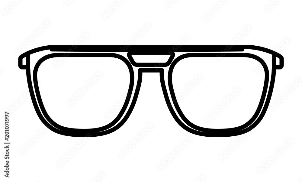 Fototapeta premium eye glasses isolated icon vector illustration design