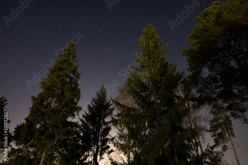 Star sky seen from the fore...
