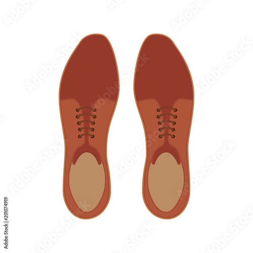 elegant shoes masculine icon vector illustration design