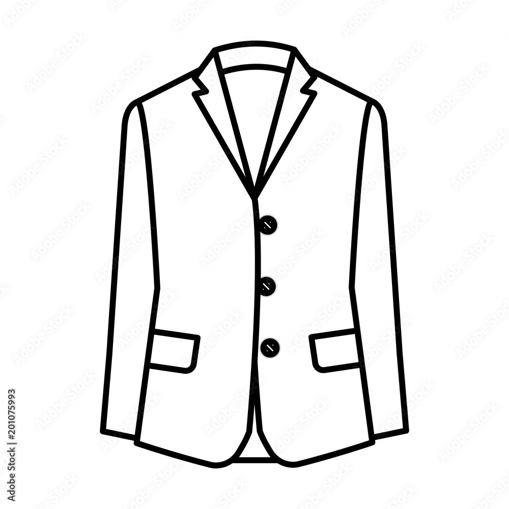 elegant male jacket icon vector illustration design elegant male jacket icon vector illustration design