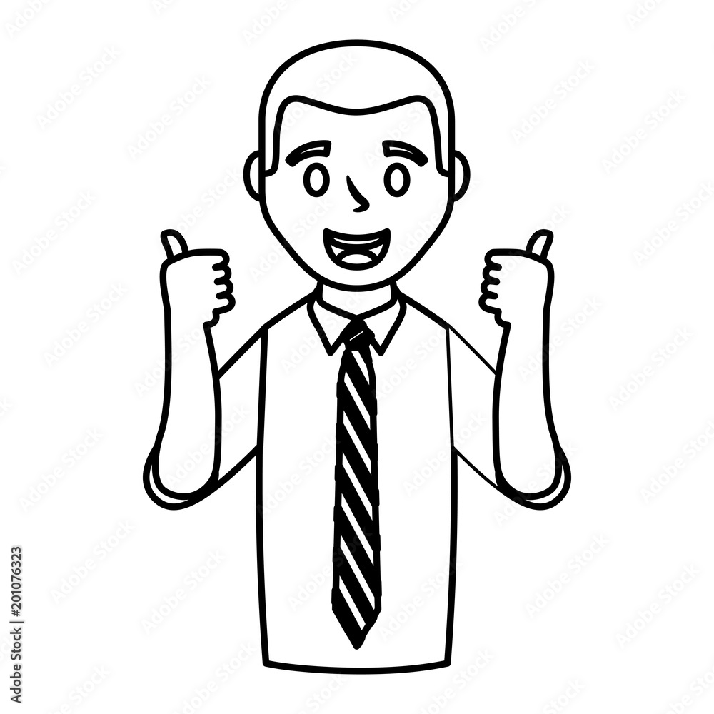 elegant businessman making ok sign avatar character vector illustration design elegant businessman making ok sign avatar character vector illustration design