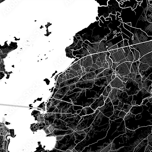 Area map of São Gonçalo, Brazil