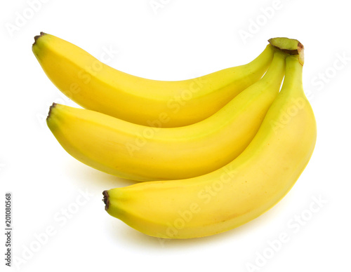 Bunch of bananas isolated on white background