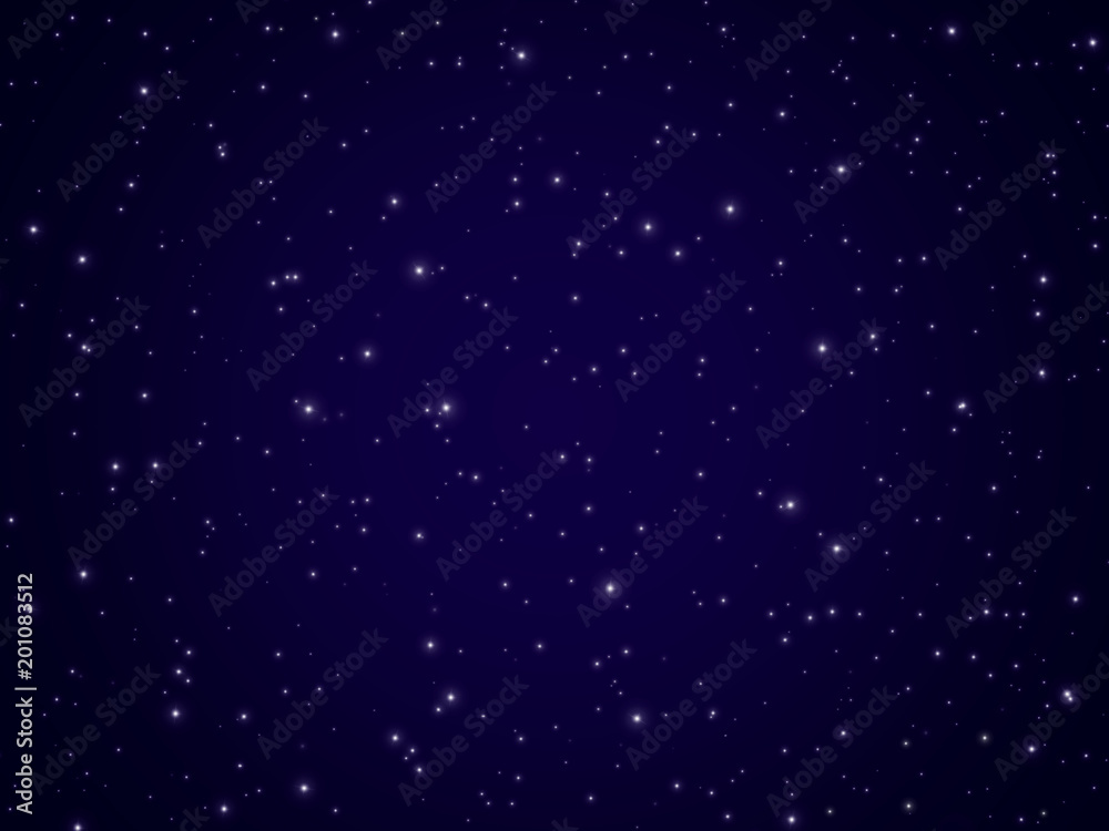 Night Sky Covered With Many Bright Stars Night Sky Covered With Many Bright Stars