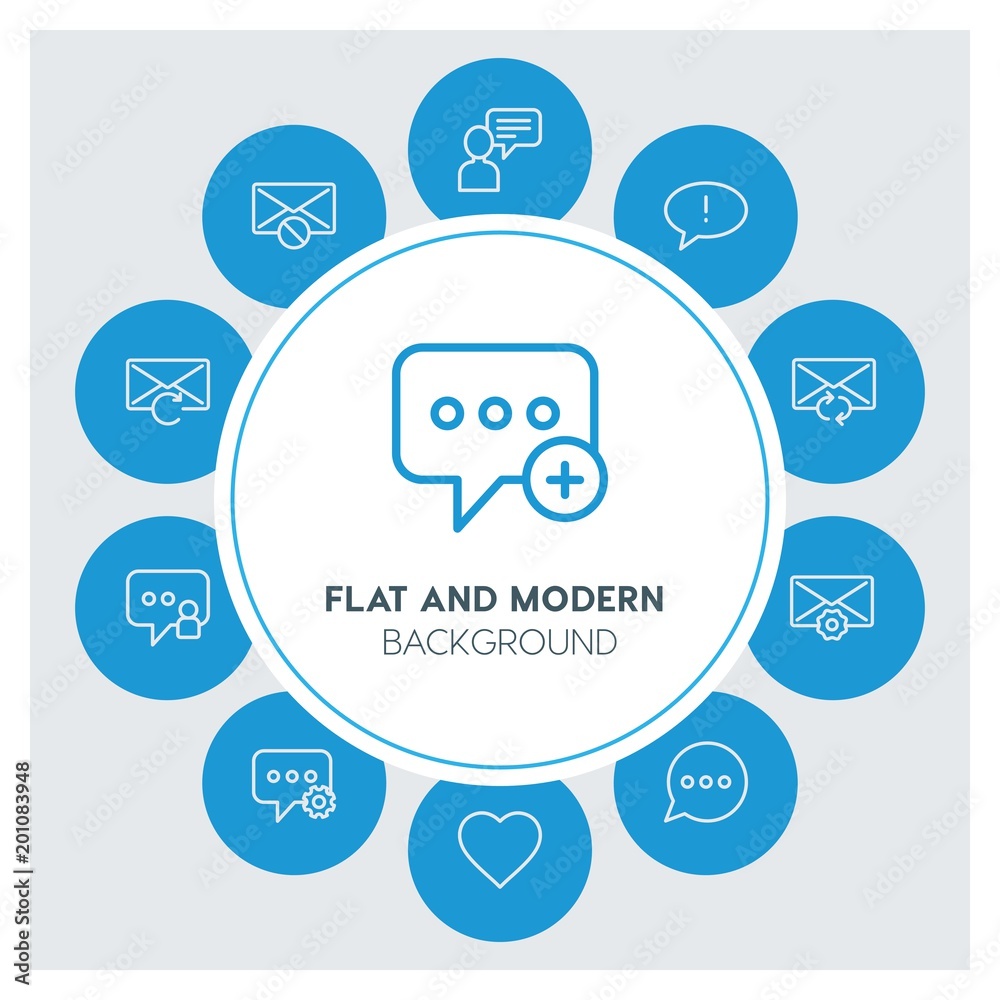 chat and messenger, email Infographic Circle outline Icons Set. Contains such Icons as business, website, elements, background, pattern, illustration and more. ..Fully Editable. Pixel Perfect chat and messenger, email Infographic Circle outline Icons Set. Contains such Icons as business, website, elements, background, pattern, illustration and more. ..Fully Editable. Pixel Perfect