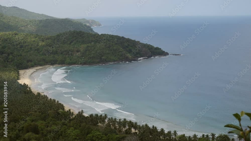 Overview of Nagtabon Beach from hill top Overview of Nagtabon Beach from hill top