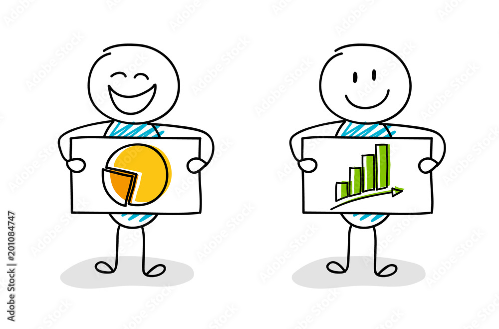 Business icons - concept with hand drawn stickman. Vector. Business icons - concept with hand drawn stickman. Vector.