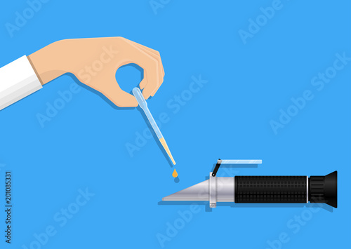 Brix wine lab food tool test toxic beer salt drop water sugar meter acid check juice level scale fluid fruit tester liquid result purity health device sucrose control farmer protein quality