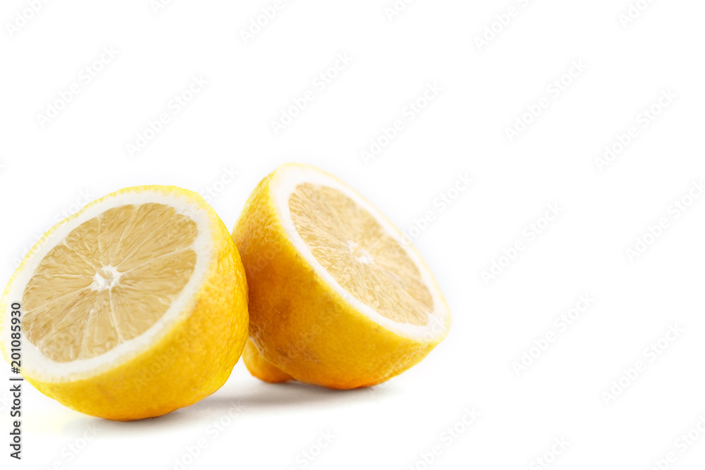 lemon isolated on white background. Tropical fruit. lemon isolated on white background. Tropical fruit.