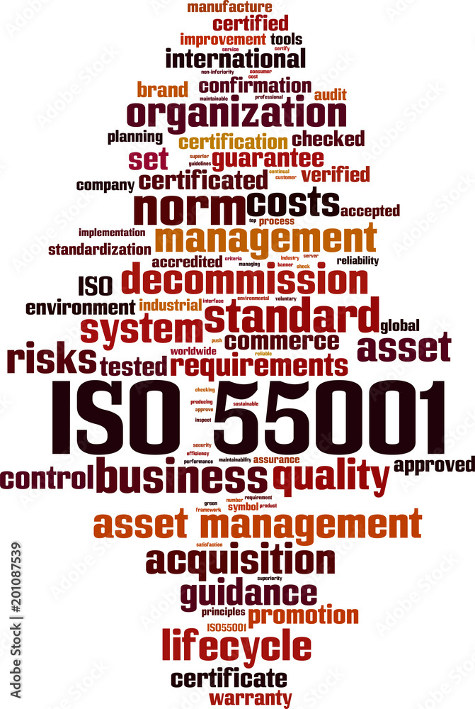 ISO 55001 word cloud
