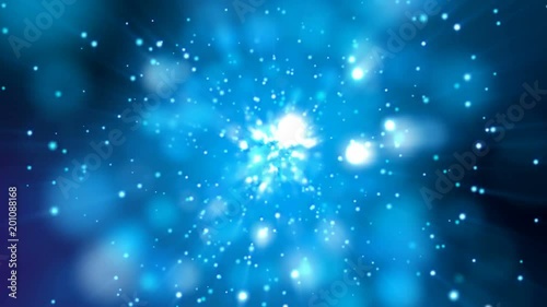 Wallpaper Mural Blue glitter sparkles explosin. Abstract animation. Torontodigital.ca
