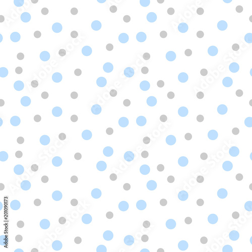 Seamless Background with polka dot pattern. Polka dot fabric. Retro vector background or pattern.