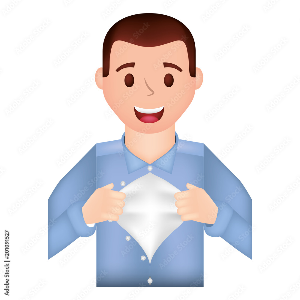 father hero open shirt vector illustration design father hero open shirt vector illustration design