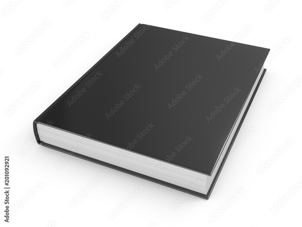 3D rendering black book on white background 3D rendering black book on white background