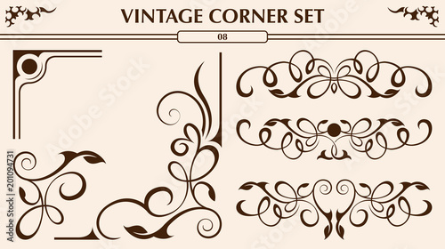 Vintage corner set