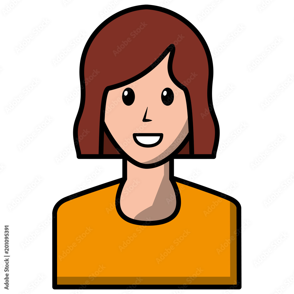 young woman avatar character vector illustration design young woman avatar character vector illustration design
