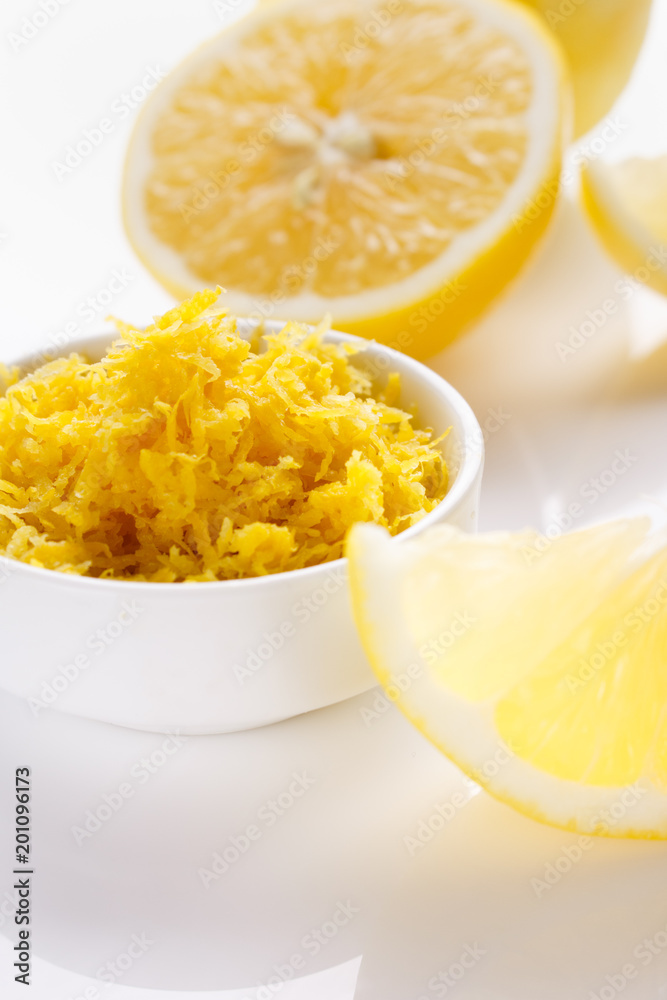 Lemon and juice on a white background Lemon and juice on a white background