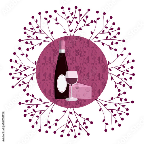 Wine round symbol