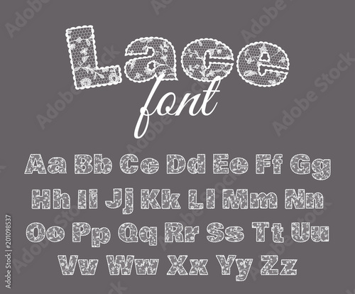 lace alphabet 