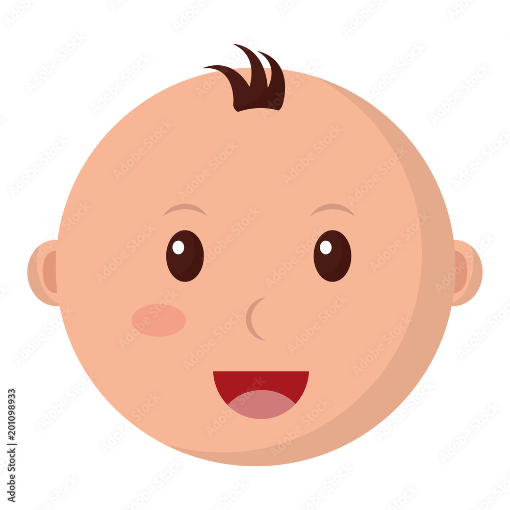 head baby boy happy isolated icon vector illustration design head baby boy happy isolated icon vector illustration design
