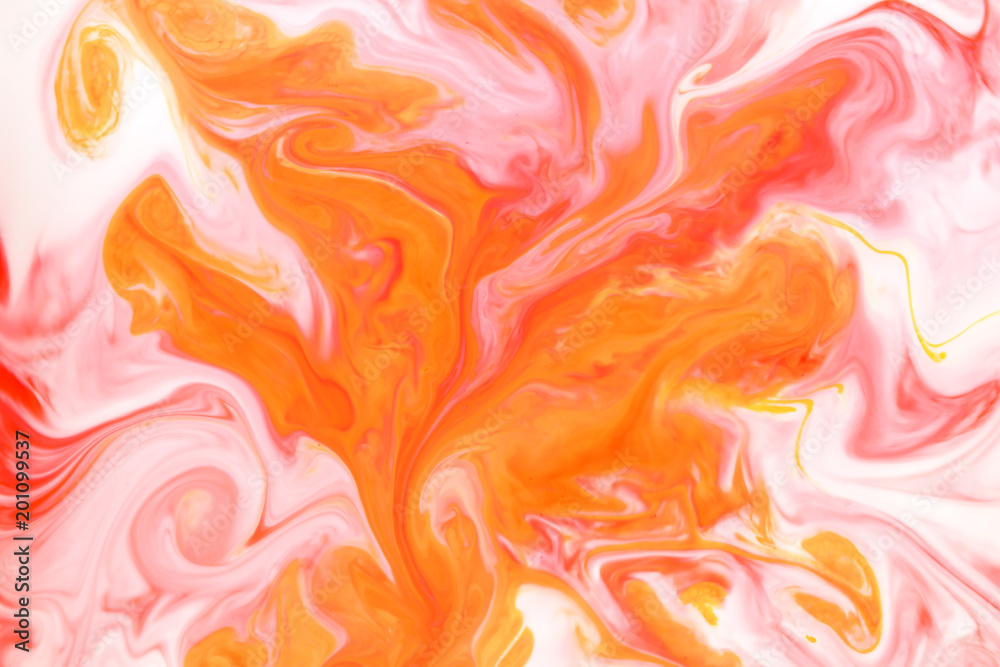 Coloring ink flowing and mixing in milk texture. background image Coloring ink flowing and mixing in milk texture. background image