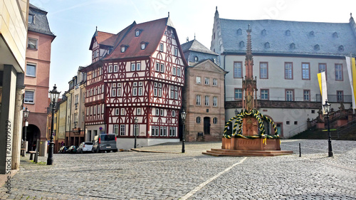 A small square in the city center of Berlin - Germany