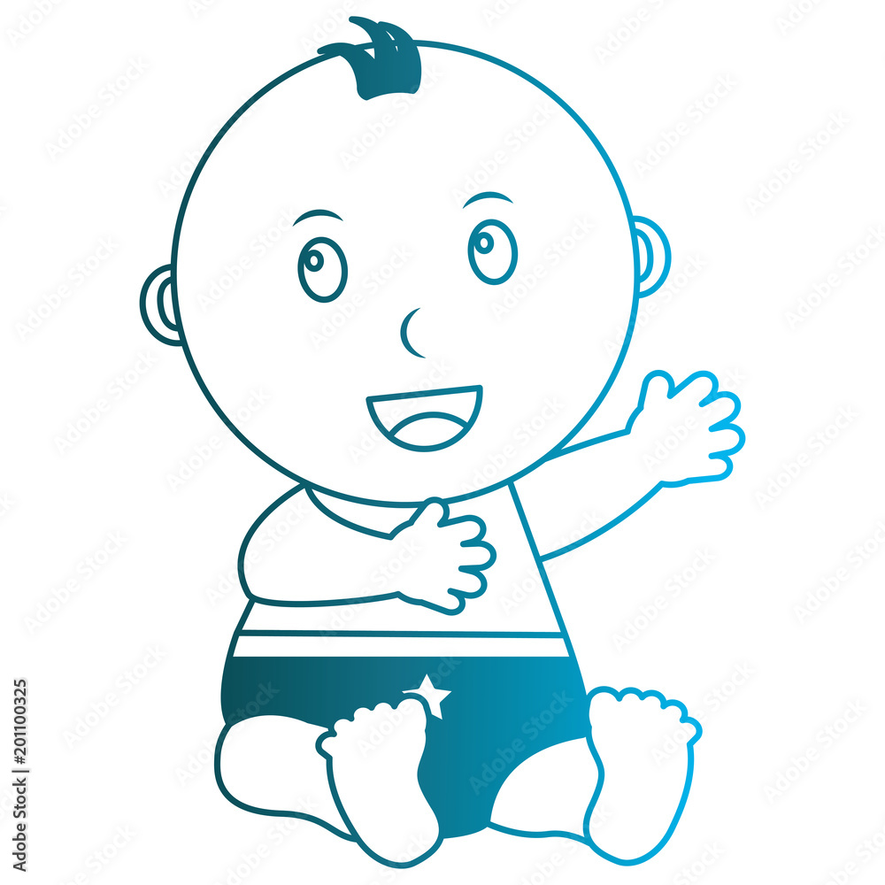 baby boy with diaper isolated icon vector illustration design baby boy with diaper isolated icon vector illustration design