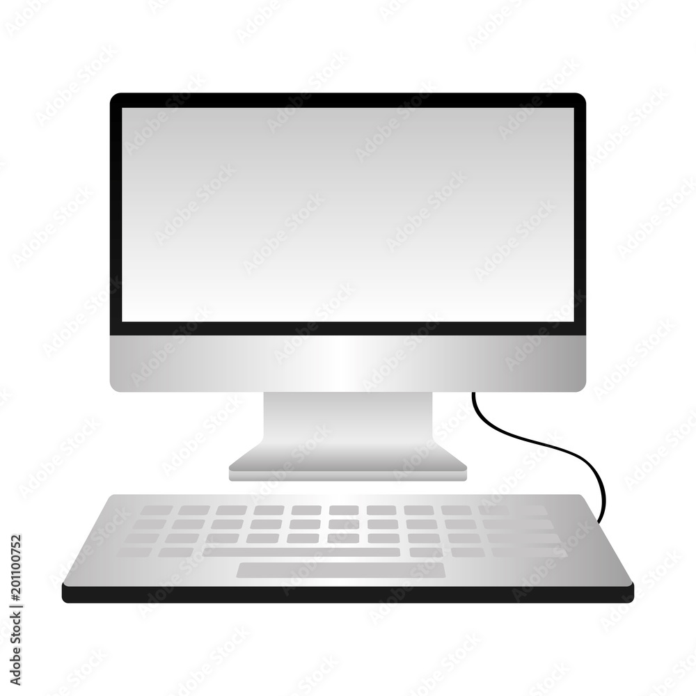 computer keyboard device technology image vector illustration computer keyboard device technology image vector illustration