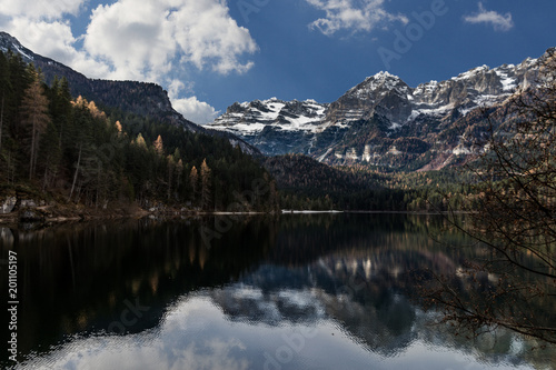The Incredible Lake Of Tovel In Trentino Alto Adige In The Dolomites