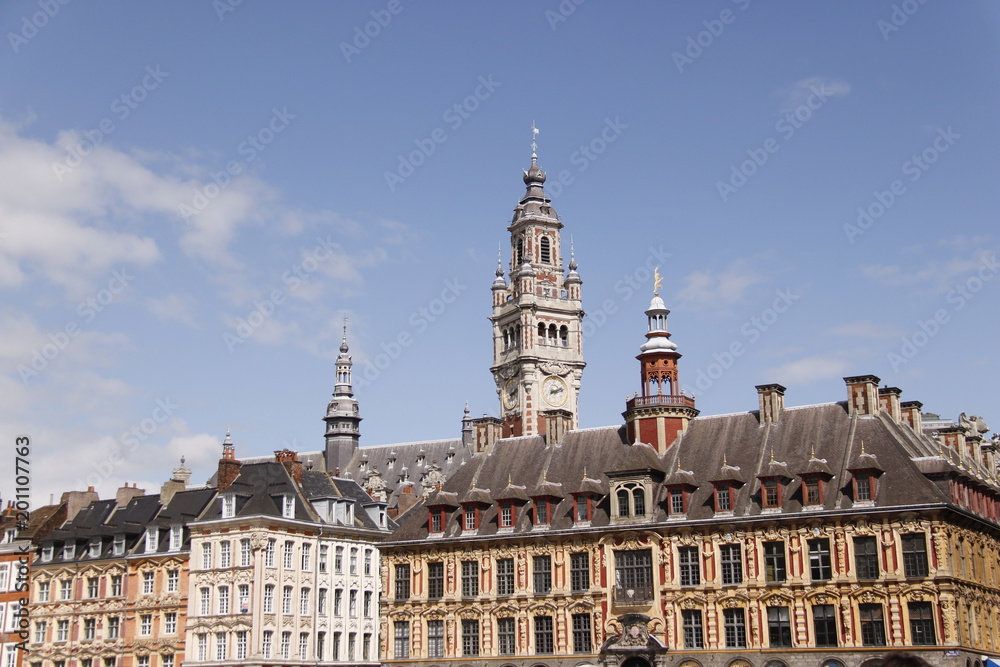 Vieille bourse sur la Grand Place à Lille, Nord