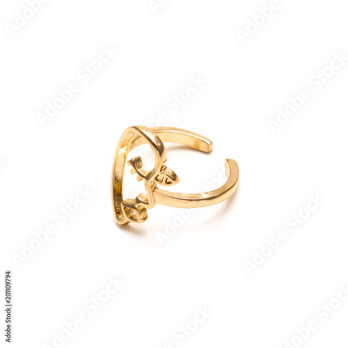 Gold Modern Art Picasso Face Ring