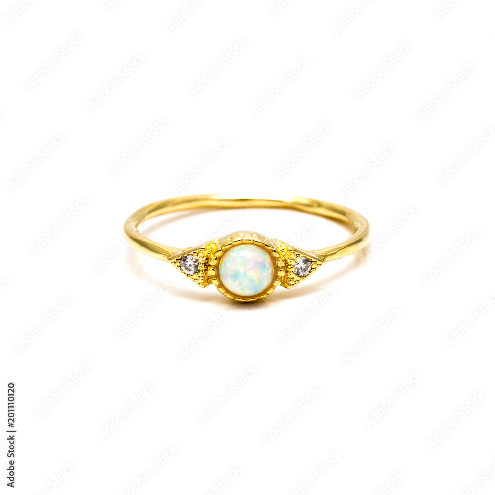 Delicate Gold Ring with Gem Delicate Gold Ring with Gem