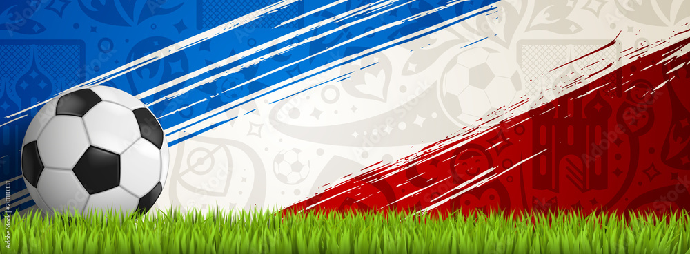 Naklejka premium soccer background