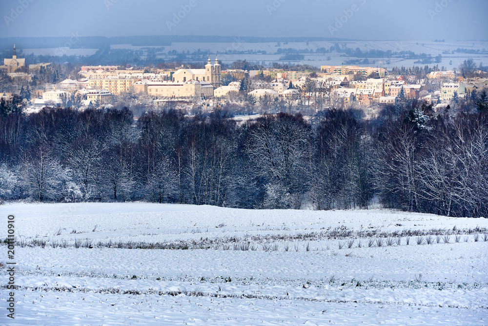 Zimowa panorama Krasnegostawu