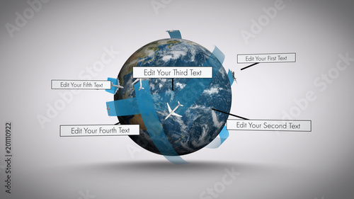 Spinning Globe with Callouts