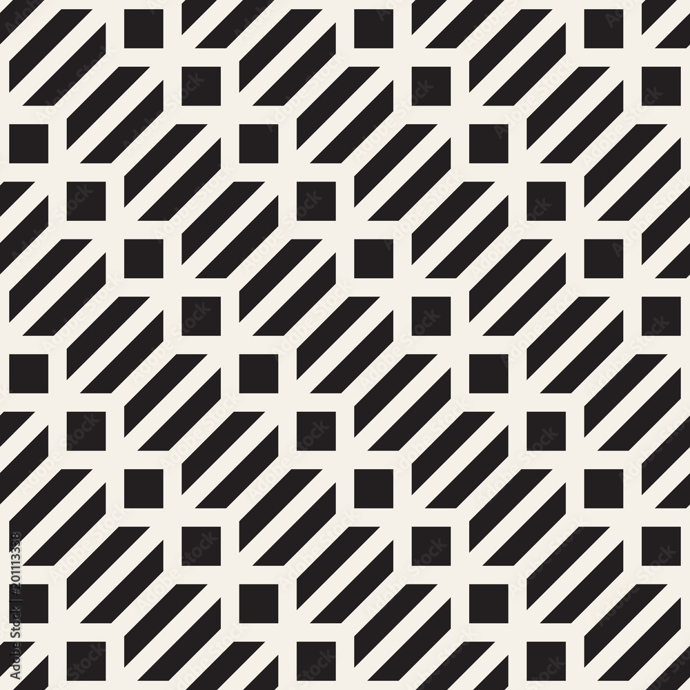 Vector seamless geometric pattern. Simple abstract lines lattice. Repeating elements stylish background Vector seamless geometric pattern. Simple abstract lines lattice. Repeating elements stylish background