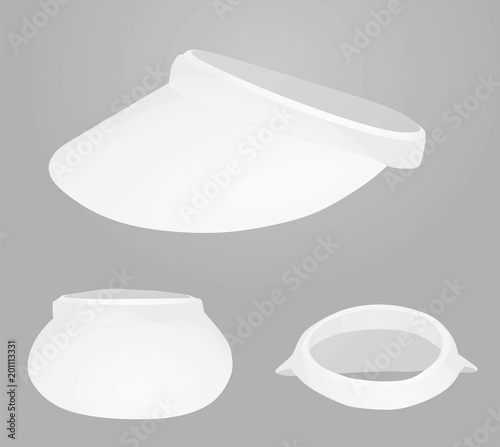 Visor cap. vector illustration