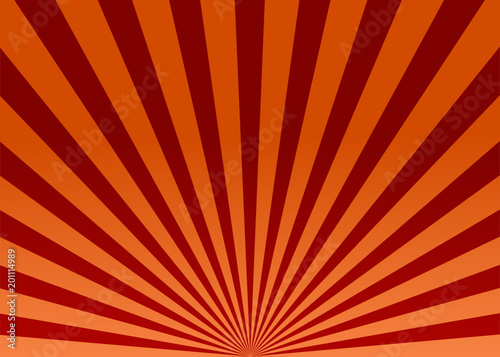 Abstract red sun rays background