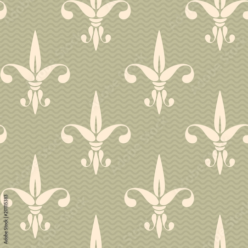 Vintage pattern fleur de lis.