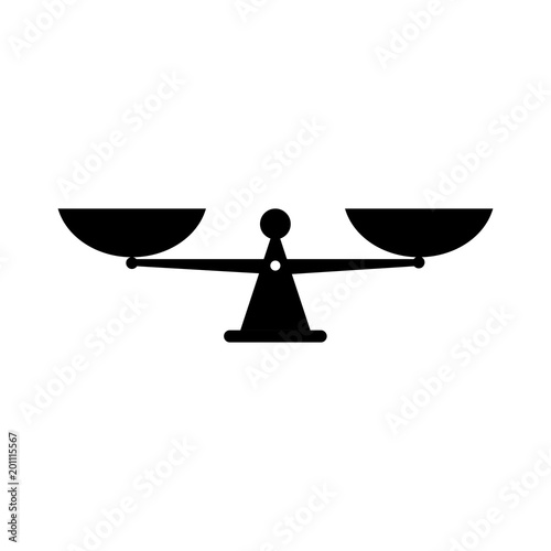 Vector scales black Icon