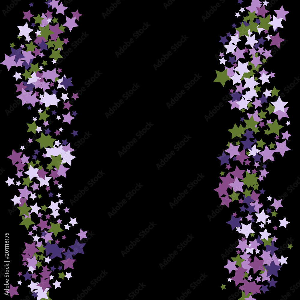 Stars confetti background. Celebration confetti decoration. Rich VIP premium design.