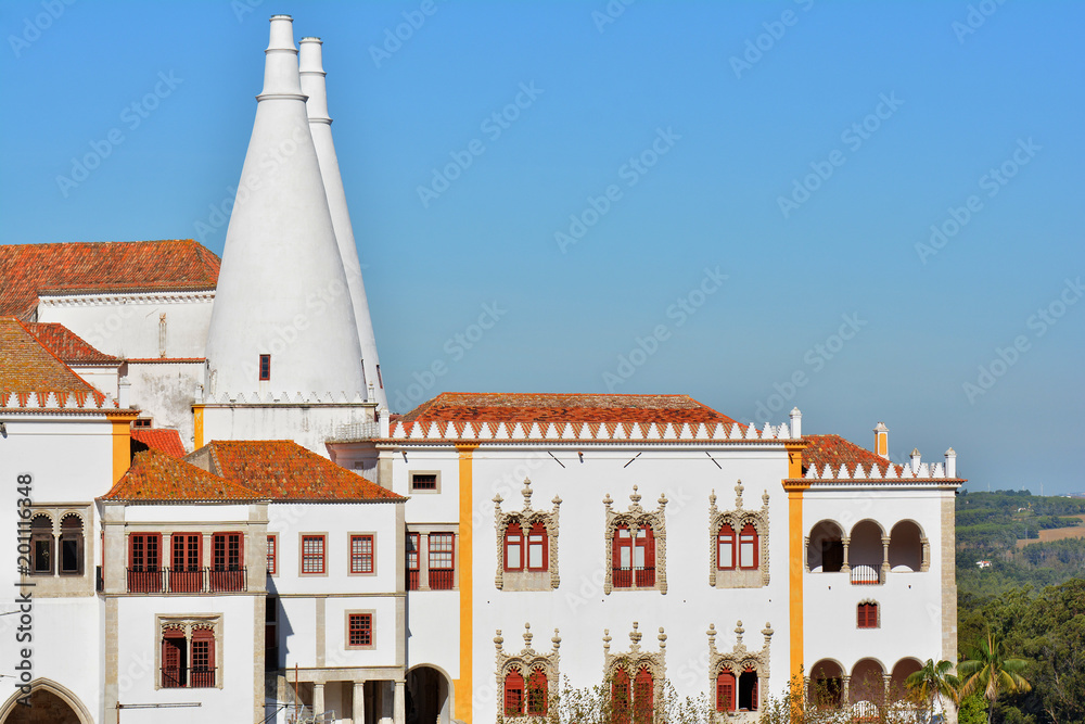 National Palace of Sintra, Lisboa District, Portugal. National Palace of Sintra, Lisboa District, Portugal.