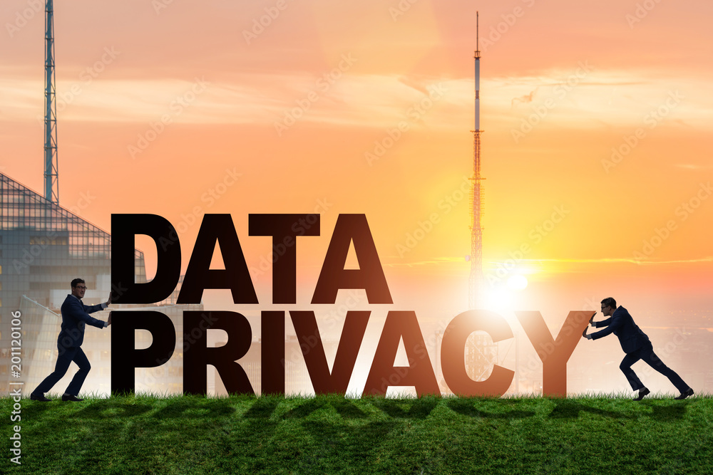 Data privacy concept in modern IT technology Data privacy concept in modern IT technology