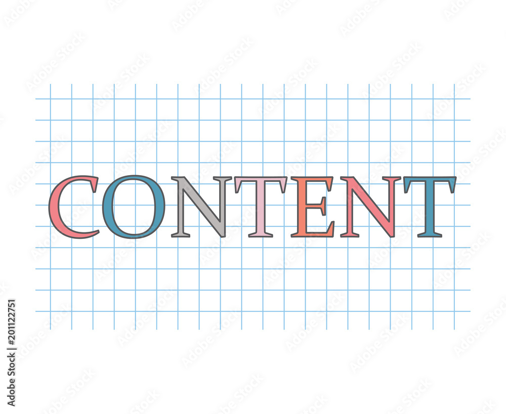 content concept- vector illustration content concept- vector illustration